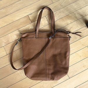 Stella and Dot Covet Kensington Tote - Saddle Leather